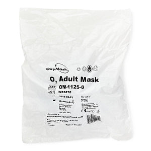 Southmedic Medline Exclusive - OxyMask Oxygen Masks - OxyMask Adult Oxygen Mask with 7' Universal Oxygen Tubing - OM-1125-8