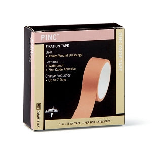 Medline Pinc Zinc Oxide Fixation Tape - Pinc Zinc Oxide Fixation Tape, 1" x 5 yd. - OMAM111CS