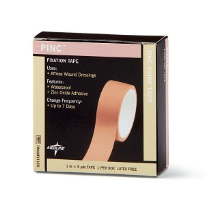 Medline Pinc Zinc Oxide Fixation Tape - Pinc Zinc Oxide Fixation Tape, 1" x 5 yd. - OMAM111CS