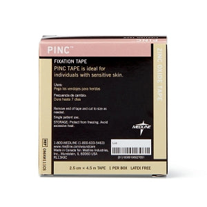 Medline Pinc Zinc Oxide Fixation Tape - Pinc Zinc Oxide Fixation Tape, 1" x 5 yd. - M111