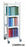 Omnimed Vertical Open Chart Racks - Cart with 4 Shelves and 3 Organizers - 260014