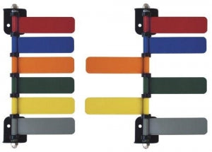 Omnimed 6-Flag Room Identification Flag System - Multicolored Flag System, 6 Flags, 4" - 291708