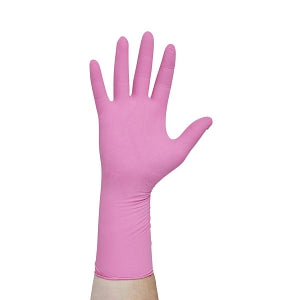 Halyard Health, Inc PINK UNDERGUARD Nitrile Exam Gloves with Extended Cuff - PINK UNDERGUARD Nitrile Exam Gloves with 12" Extended Cuff, Size M - 47454