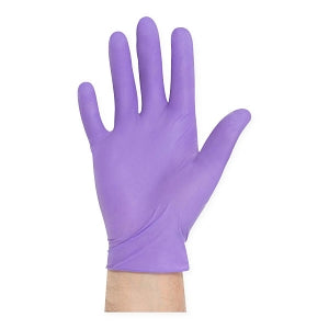 Halyard Purple Nitrile Exam Gloves - Powder-Free Nitrile Exam Gloves, Purple, Size Medium - 50852