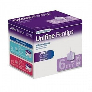 Owen Mumford Inc Unifine Pentips Pen Needle - Unifine Pentips Pen Needle, Ultra Short, 6 mm, 31G - AN3590