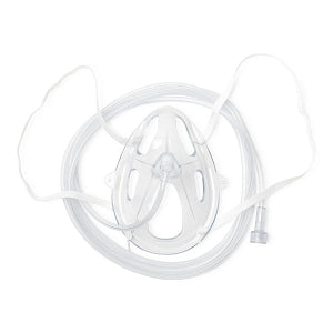 Southmedic Medline Exclusive - OxyMask Oxygen Masks - OxyMask Adult Plus Oxygen Mask with 7' Universal Oxygen Tubing and Ear Elastics - OP-1425-8