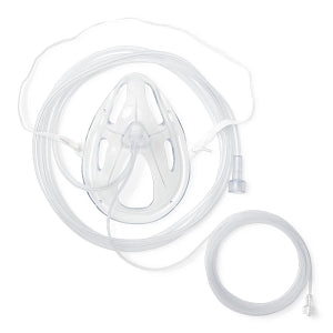 Southmedic Medline Exclusive - OxyMask EtCO2 Oxygen Masks - OxyMask EtCO2 Adult Plus Oxygen Mask with 7' Universal Oxygen Tubing and 8' Gas Sampling Line with Male Connector - OP-2125-8SLM