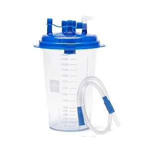 Medline Rigid Suction Canisters - Rigid 1, 200 cc Suction Canister Kit with 3/16" x 6' Tubing - OR312