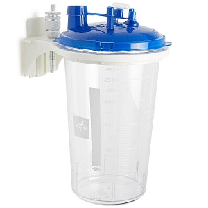 Medline Rigid Canister Holders - Plastic Rigid Canister Holder with Metal DISS Adapter, Holds 2000cc/3000cc Rigid Canister - OR32D