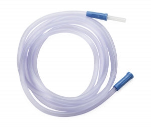 Medline Sterile Universal Suction Tubing with Straight Connectors - Sterile Universal Suction Tubing with Straight Ribbed Connectors, 1/4" x 10' - OR610