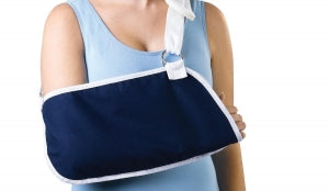 Medline Deep Pocket Arm Slings - Deep Pocket Arm Sling with Neck Pad, Size L - ORT11300L