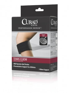 Medline CURAD Tennis Elbow Compression Support Straps - CURAD Tennis Elbow Compression Support Strap, Deluxe, Universal Size, 21" - ORT17110D