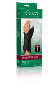 Medline CURAD Wrist and Forearm Splints with Abducted Thumb - CURAD Wrist and Forearm Splint with Abducted Thumb, Size L, Left Arm - ORT18210LLD