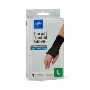 Medline Carpal Tunnel Gloves - Carpal Tunnel Glove, Size L - ORT19810L