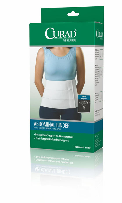 CURAD Tri-Panel Abdominal Binder, Size S / M, 9" H