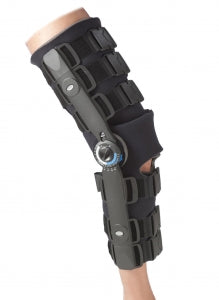 Medline Premium Post-Op Knee Brace - Post-Op ROM Full Foam Knee Brace, Size S / M - ORT23500SMD