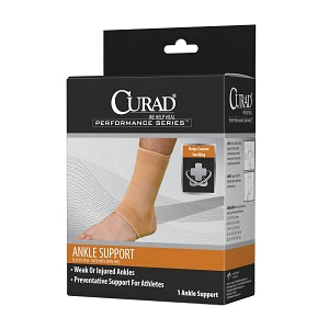 Medline CURAD Performance Series Elastic Open Heel Ankle Supports - CURAD Elastic Open Heel Ankle Support, Size 2XL - ORT261002XLD