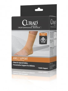 Medline CURAD Performance Series Elastic Open Heel Ankle Supports - CURAD Elastic Open Heel Ankle Support, Size 2XL - ORT261002XLD