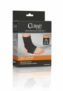 Medline CURAD Performance Series Neoprene Open Heel Ankle Supports - CURAD Neoprene Open Heel Ankle Supports, Size S - ORT26200SD