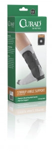 Medline CURAD Foam Stirrup Ankle Splints - Curad Ankle Support, Stirrup, Retail, Black, Universal - ORT27110D