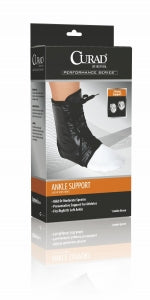 Medline CURAD Performance Series Vinyl Lace-Up Ankle Splints - SPLINT, ANKLE, LACE-UP, VINYL, RETAIL, LG - ORT27500LD