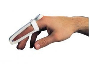 Medline Plastalume Finger Splints - Plastalume Finger Splint with Bulb, 4.25" - ORTAB10106