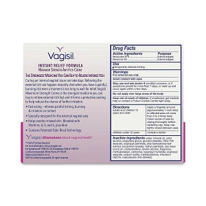 Combe Incorporated Vagisil Max-Strength Cream - Vagisil Max-Strength Cream, 1 oz. - 11509-0003-72