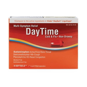 Pl Developments Multi-Symptom Daytime Cold and Flu Medicine - Daytime Cold and Flu Medicine, Soft Gel - FG000877