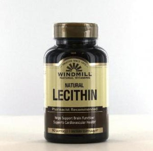 Windmill Health Products Lecithin Soft Gels - Lecithin Softgel, 1, 200 mg, 90/Bottle - 0-35046-00312-8