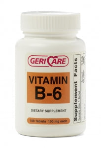 Teva Pharmaceuticals Vitamin B-6 - Vitamin B-6 Tablet, 100 mg, 100/Bottle - 57896-0854-01