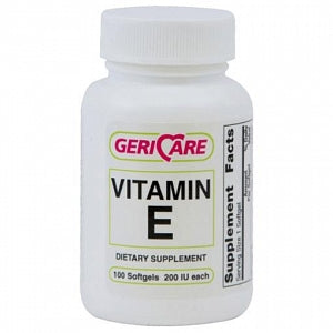 Geri-Care Pharmaceuticals Vitamin E Softgels - Vitamin E Softgel, 90 mg, 100/Bottle - 57896-0751-01