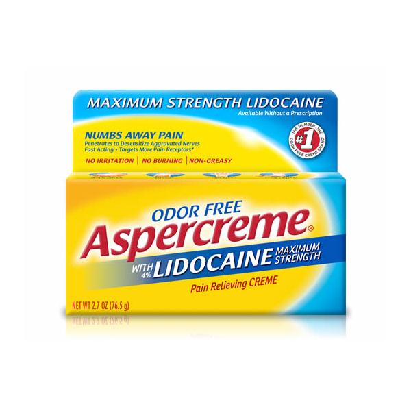 Aspercreme with Lidocaine 4% Pain Relieving Cream by Chattem