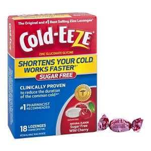 Mylan Cold-EEZE Lozenges - Cold-EEZE Cold Remedy Lozenges, Sugar-Free Cherry Flavor, 18/Box - 61941-0081-08