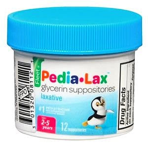 Cb Fleet Glycerin Suppositories - Glycerin Suppositories, Pediatric, 12/Jar - 00132-0081-12