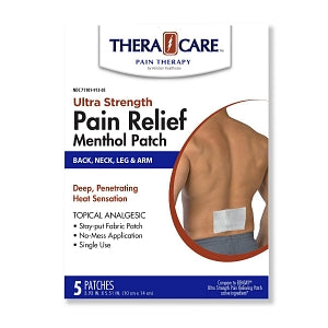 Veridian Healthcare TheraCare Pain Relief Menthol Patch - 5% Menthol Patch, Regular, UD - 845717009423