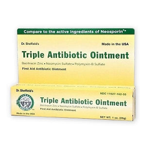 Sheffield Triple Antibiotic Ointmnt - Triple Antibiotic Ointment, 1-oz. Tube - 11527-0162-55