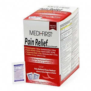 Medique Products Pain Reliever Plus Tablets - Pain Reliever, Acetaminophen 110 mg + Aspirin 162 mg + Caffeine 32.4 mg Tablet, 2 x 250/Box - 47682-0228-13