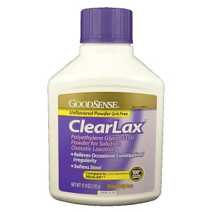 Geiss, Destin & Dunn Polyethylene Glycol Laxative Powder - Polyethylene Glycol 3350 Powder, 17.9 oz. Bottle - 00113-0306-03