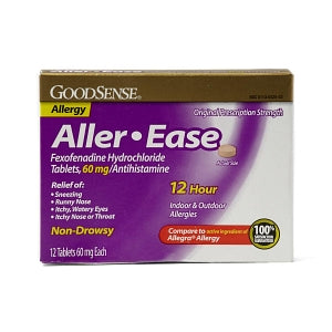 Geiss, Destin & Dunn Fexofenadine HCL Oral - Fexofenadine HCl 60 mg 12-Hour Tablet, 12/Box - 00113-0425-53