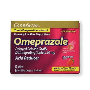 Geiss, Destin & Dunn Omeprazole Delayed-Release Tablets - Omeprazole Orally Disintegrating Tablets, 20 mg, 42/Box - 00113-0520-55