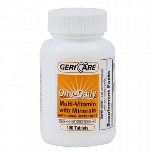 Geri-Care Pharmaceuticals Multivitamin Tablets with Minerals - Multivitamin and Minerals Tablet, 100/Bottle - 57896-0531-01