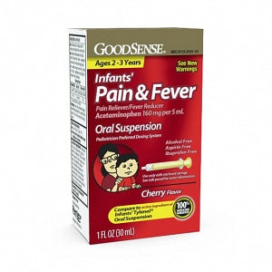 Geiss, Destin & Dunn Infant's Pain and Fever Oral Suspension - Acetaminophen Oral Suspension, Child, 160 mg, 4 oz. - 00113-0608-26