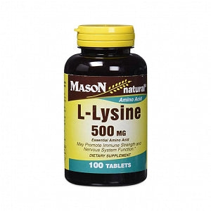 Mason Vitamins, Inc L-Lysine Tablets - L-Lysine Tablet, 500 mg, 100/Bottle - 311845072115