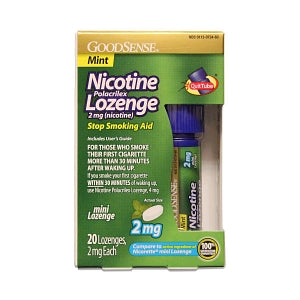 Geiss, Destin & Dunn GoodSense Nicotine Polacrilex Lozenges - Nicotine Mini Lozenge, Mint, 2 mg - 00113-0734-60