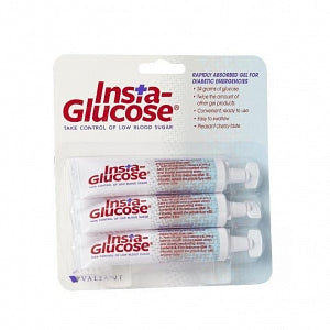 Valeant Insta-Glucose Oral Glucose Gel - Insta-Glucose Oral Glucose Gel, Cherry, 24 g - 00187-0746-33