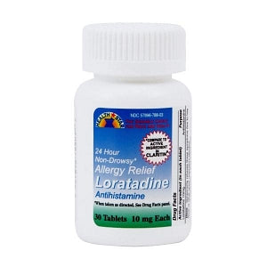 Geri-Care Pharmaceuticals Loratadine Tablets - Loratadine, 10 mg Tablet, 30/Bottle - 57896-0687-03