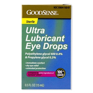 Geiss, Destin & Dunn Ophthalmic Solution - Ultra Lubricant Ophthalmic Drops, 0.5 oz. Vial - 50804-0160-01