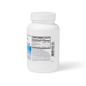 Gemini Pharmaceuticals Oyster Shell Calcium with Vitamin D Tablets - Oyster Shell Calcium Tablet, 500 mg + 200 IU Vitamin D, 120/Bottle - 51645-0828-08