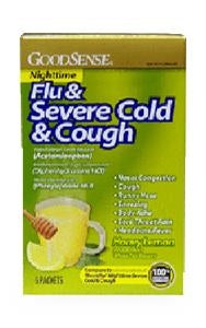 Geiss, Destin and Dunn Nighttime Cold and Flu Relief - Nighttime Flu, Severe Cold, and Cough Powder Pack, 6/Box - 00113-0964-91