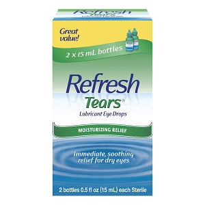 Allergan, Inc. Refresh Tears Lubricant Eye Drops - Refresh Tears 0.5% Lubricant Eye Drops, 2 x 15 mL - 00023-0798-01